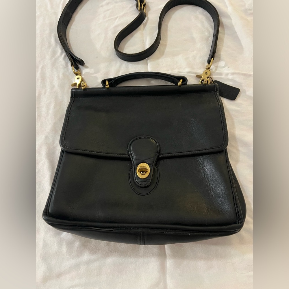 Vintage coach 1994 Willis bag serial J4D9927 black MADE IN USA